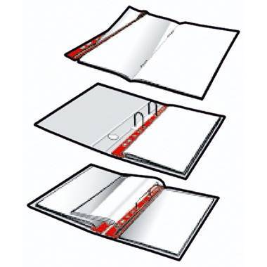 DURABLE Ordnungsschiene 293502 DIN A4 max. 150Bl. ws 50 St./Pack.