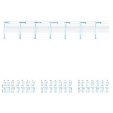 RNK Schreibunterlage Office 46617 Blanko mit Kalendarium 30Blatt