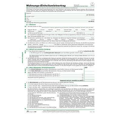 RNK Mietvertrag 599 DIN A4 4Blatt