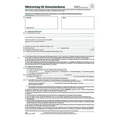 RNK Mietvertrag 598 Gewerberaum DIN A4 5Blatt