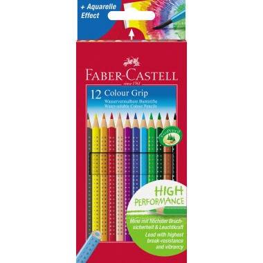Faber-Castell Farbstift Colour GRIP 112412 farbig 12 St./Pack.