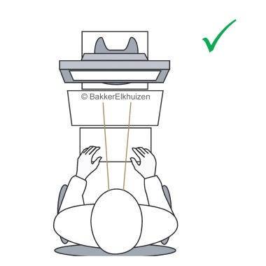 BakkerElkhuizen Monitorständer Q-Riser 90 BNEQR90 glasklar