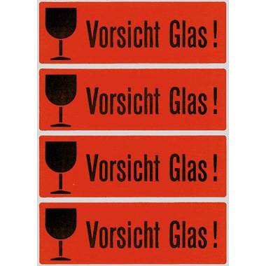 HERMA Hinweisetikett 6750 39x118mm leuchtrot 1.000 St./Pack.