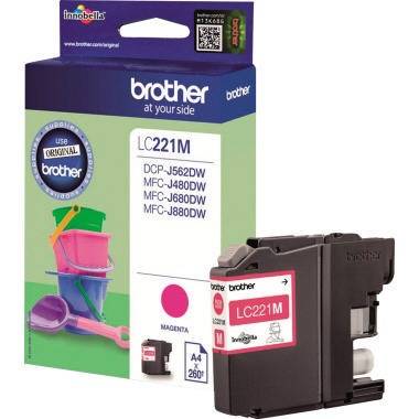 Brother Tintenpatrone LC221M 260Seiten magenta