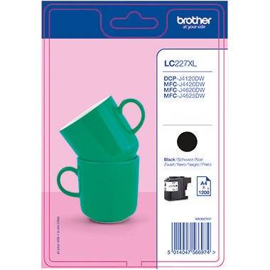 Brother Tintenpatrone LC227XLBK 1.200Seiten schwarz