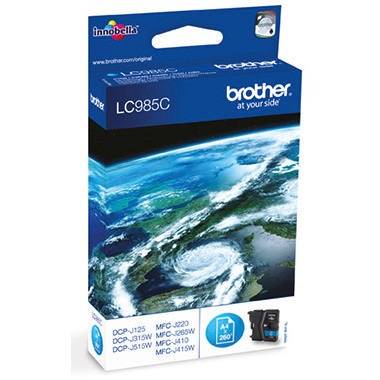 Brother Tintenpatrone LC985C 260Seiten cyan
