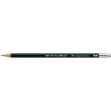 Faber-Castell Bleistift CASTELL 9000 119201 B dunkelgrün
