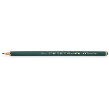 Faber-Castell Bleistift CASTELL 9000 119007 7B dunkelgrün