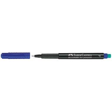 Faber-Castell Folienschreiber Multimark 151351 F Radierer blau