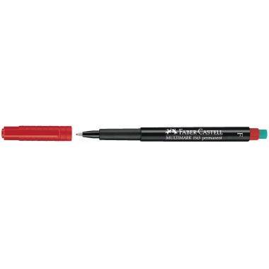 Faber Castell Folienschreiber MULTIMARK 151321 F mit Radierer rt