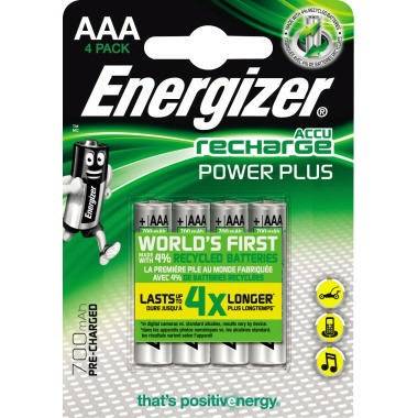 Energizer Akku Recharge PowerPlus E300626600 AAA/HR3 4 St./Pack.