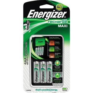 Energizer Akkuladegerät Maxi Charger E300321200 für AA/AAA