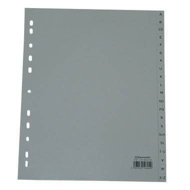 Soennecken Register 2131 DIN A4 A-Z volle Höhe Überbreite PP grau