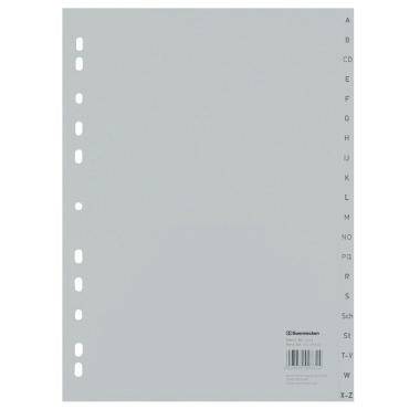 Soennecken Register 1524 DIN A4 A-Z volle Höhe PP grau