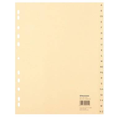 Soennecken Register 1924 DIN A4 A-Z volle Höhe Tauenpapier chamois