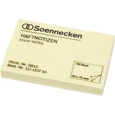 Soennecken Haftnotiz 5813 51x76mm 100Blatt gelb