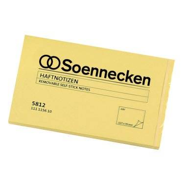 Soennecken Haftnotiz 5812 127x76mm 100Blatt gelb