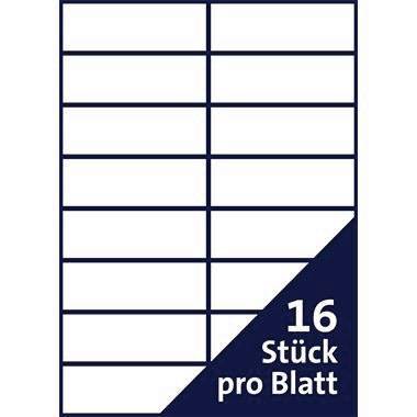 Soennecken Etikett 5764 105x37mm weiß 1.600 St./Pack.