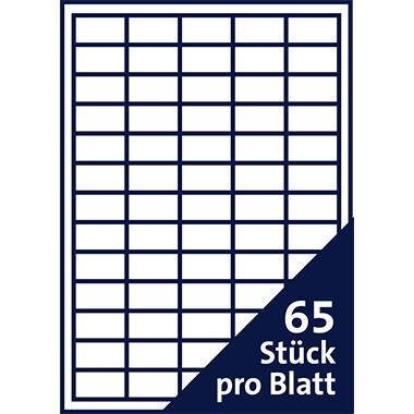 Soennecken Etikett 5755 38x21,2mm weiß 6.500 St./Pack.