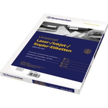 Soennecken Etikett 5765 105x41mm weiß 1.400 St./Pack.