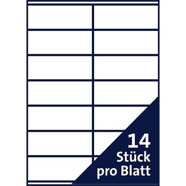 Soennecken Etikett 5766 105x42,3mm weiß 1.400 St./Pack.