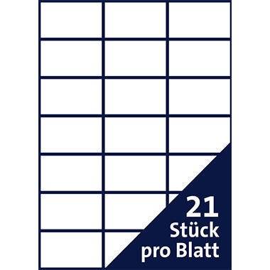 Soennecken Etikett 5762 70x42,3mm weiß 2.100 St./Pack.