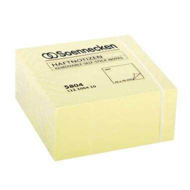 Soennecken Haftnotizwürfel 5804 76x76mm 400Blatt gelb