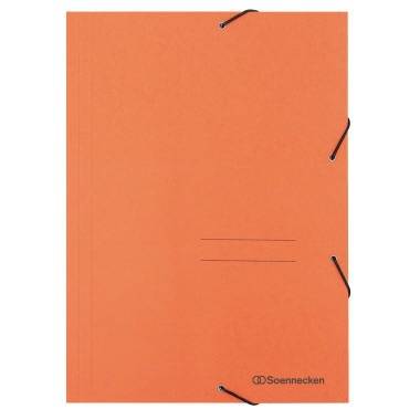 Soennecken Eckspanner 1475 DIN A4 3Klappen und Gummizug orange