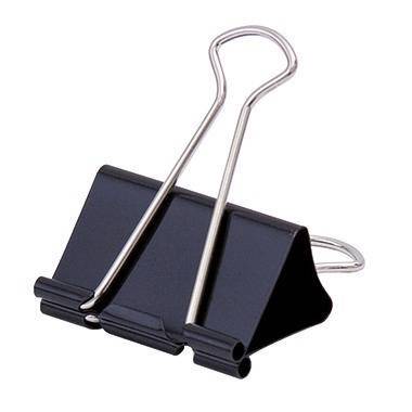 Soennecken Foldbackklemmer 1564 25x9mm schwarz 12 St./Pack.