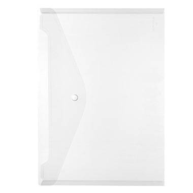 Herlitz Dokumententasche 10657930 DIN A4 Druckknopf PP glasklar