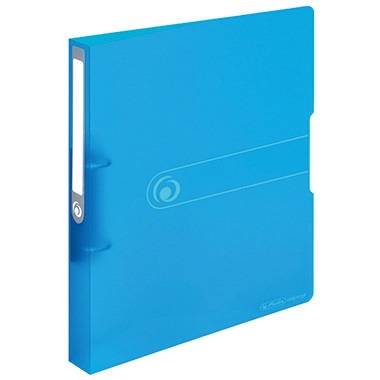 Herlitz Ringbuch 11205762 DIN A4 2Ringe 25mm transparent blau