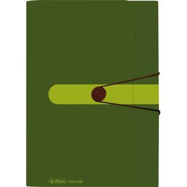 Herlitz Fächermappe 11411253 12Fächer Recycling PP dunkelgrün