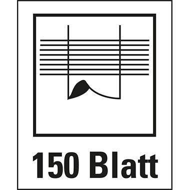 Rapid Registraturlocher HDC150 23000600 Guss silber/orange