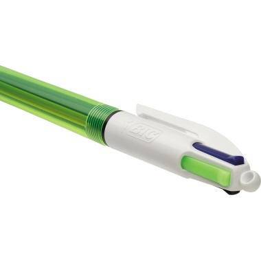 BIC Vierfarbkugelschreiber 4Colours Fluo 933948 bl/sw/rt/neon.ge
