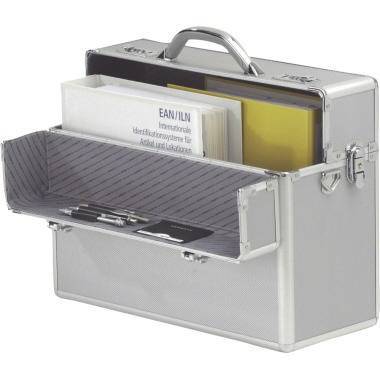 ALUMAXX Pilotenkoffer ALPHA 45100 Zahlenschloss 48x37,5x20cm silber
