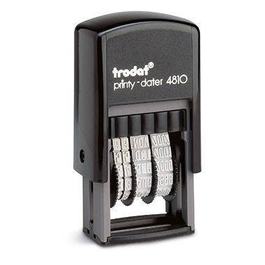 trodat Datumstempel Printy Dater 70381 20x3,8mm grau/schwarz