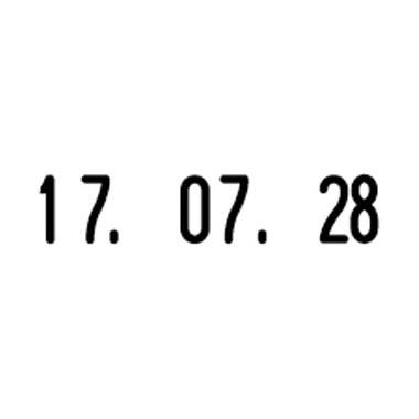 trodat Datumstempel Classic 54112 12x3mm silber