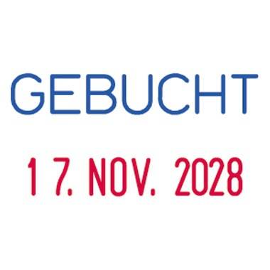 trodat Datumstempel Printy-Dater 76650 23x12mm GEBUCHT sw