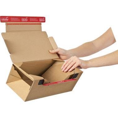 ColomPac® Versandtasche Return Box L CP 069.06 braun