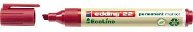 edding Permanentmarker 22 EcoLine 4-22002 1-5mm Keilspitze rot