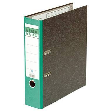 ELBA Ordner rado klassik 100022601 DIN A4 80mm Spezialpapier grün