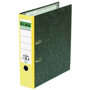 ELBA Ordner rado klassik 100022600 DIN A4 80mm Spezialpapier gelb