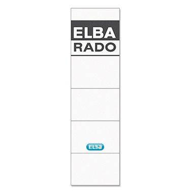 ELBA Einsteckrückenschild 100420960 kurz/breit weiß 10 St./Pack.