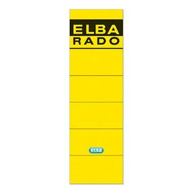 ELBA Ordneretikett 100420949 breit/kurz sk gelb 10 St./Pack.