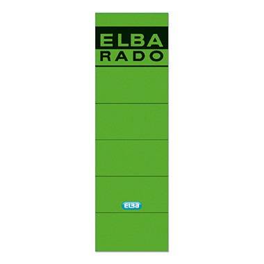 ELBA Ordneretikett 100420948 breit/kurz sk grün 10 St./Pack.