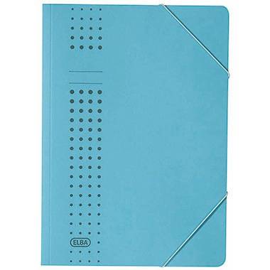 ELBA Eckspanner chic 400010053 DIN A4 150Bl. Karton blau
