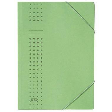 ELBA Eckspanner chic 400010058 DIN A4 150Bl. Karton grün