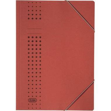 ELBA Eckspanner chic 400010059 DIN A4 150Bl. Karton rot