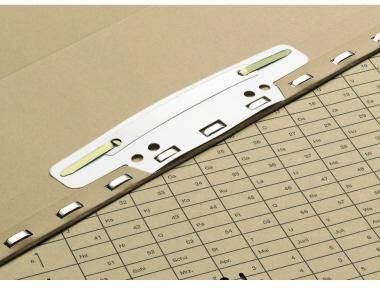 ELBA Einsteckheftstreifen 100551905 15x3,7cm PVC weiß 25 St./Pack.