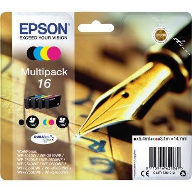 Epson Tintenpatrone C13T16264012 sw/c/m/y 4 St./Pack.